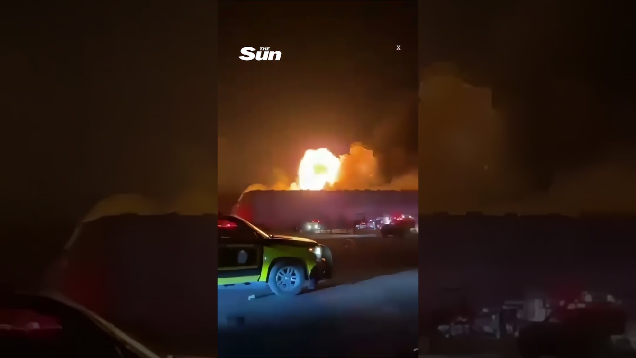 Huge explosion as Iranian Shahed drone strikes Kuwait