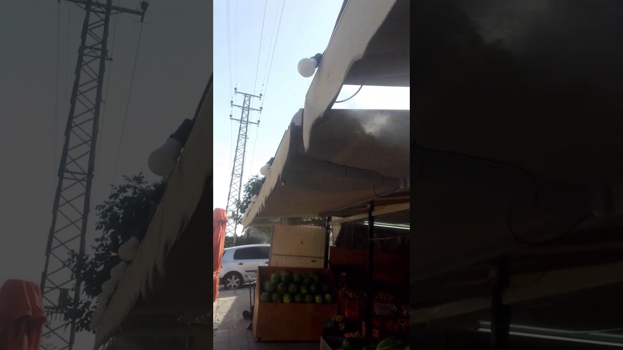 misting system at fruit market outklima Tsoukis Greece 030 2109810080 outklima@gmail.com