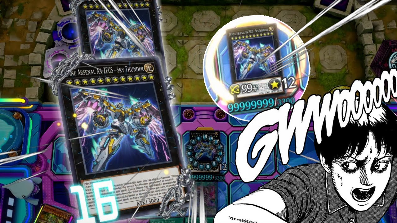 Zeus with the thickest Overlays in the world. Yugioh Master Duel