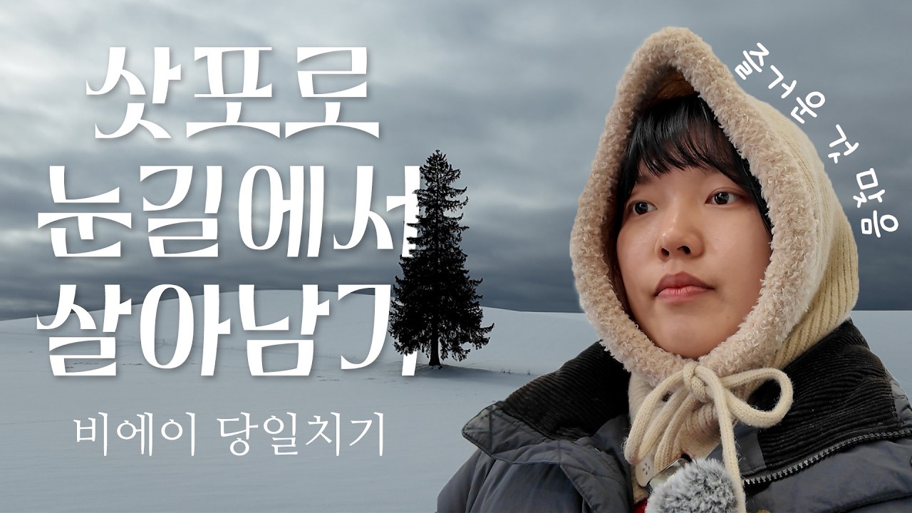 삿포로 여행 ep.2 | 비에이 투어❄️, 크리스마스 트리🎄, 눈 덮인 동화 마을, 일본 렌트카