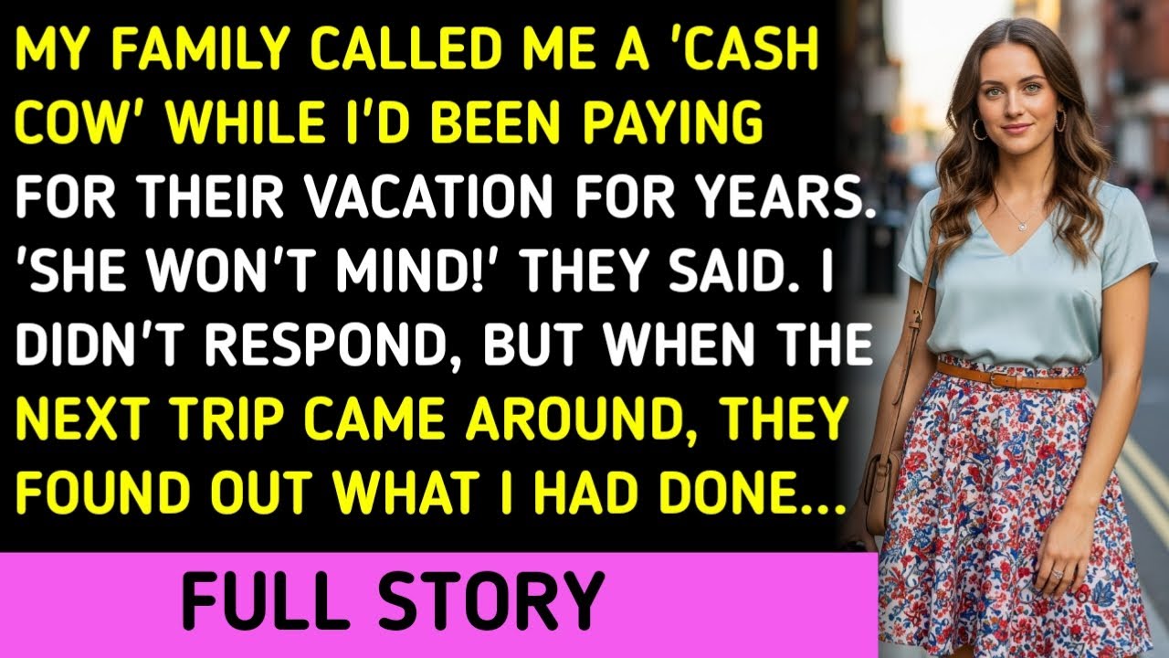 My Family Called Me A 'Cash Cow' While I'd Been Paying For Their Vacation For Years. 'She Won't Mind