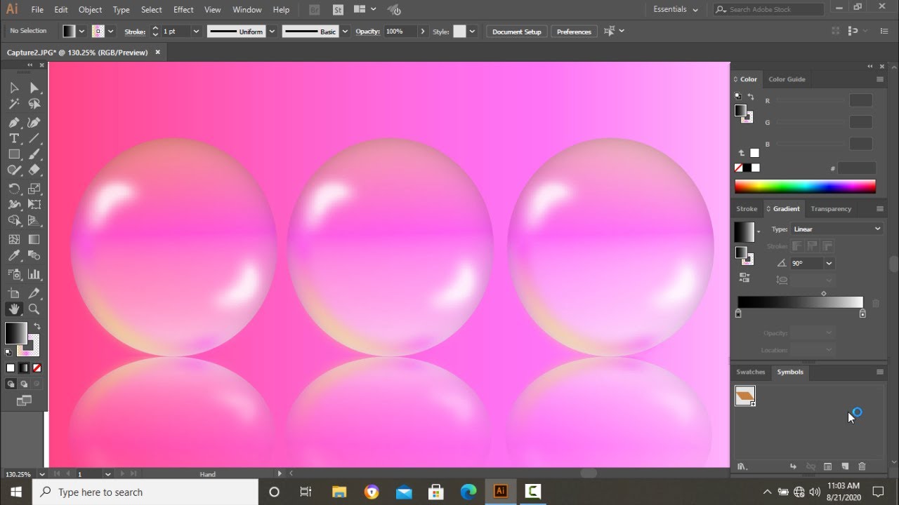 How to create glass effect in Adobe illustrator