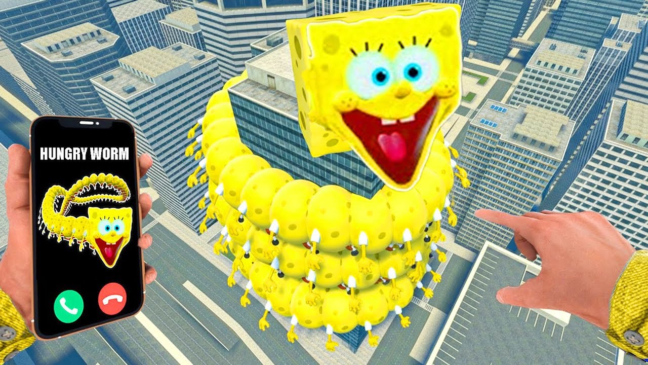 Something Terrifying Happens When Hungry Worm Spongebob Calls You in Garry’s Mod