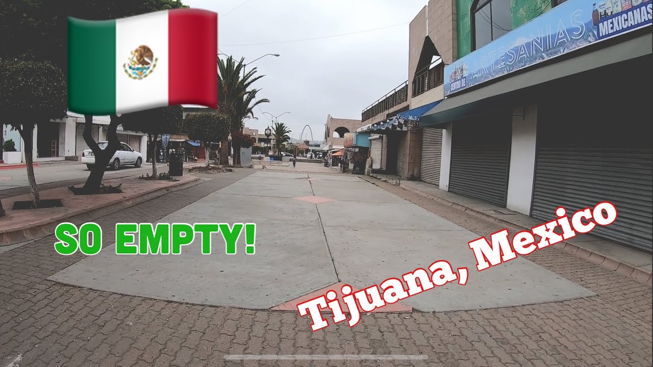 Why is This Part of Tijuana So Empty? Walking to Downtown 4K May 2023