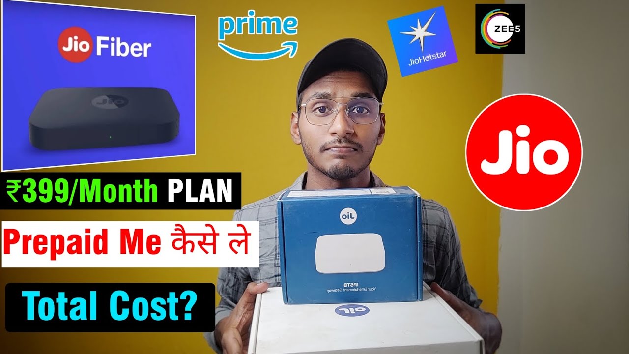 Jio Fiber ₹399 PLAN Prepaid Booking | Prepaid vs Postpaid Explained | Total Installation Cost?