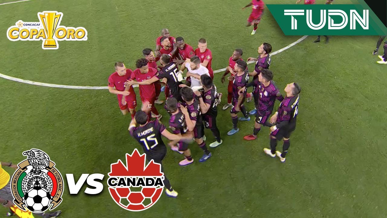 &iexcl;Acaba con pelea! Terminan calientitos | M&eacute;xico 2-1 Canad&aacute; | Copa Oro 2021 - Semifinal | TUDN