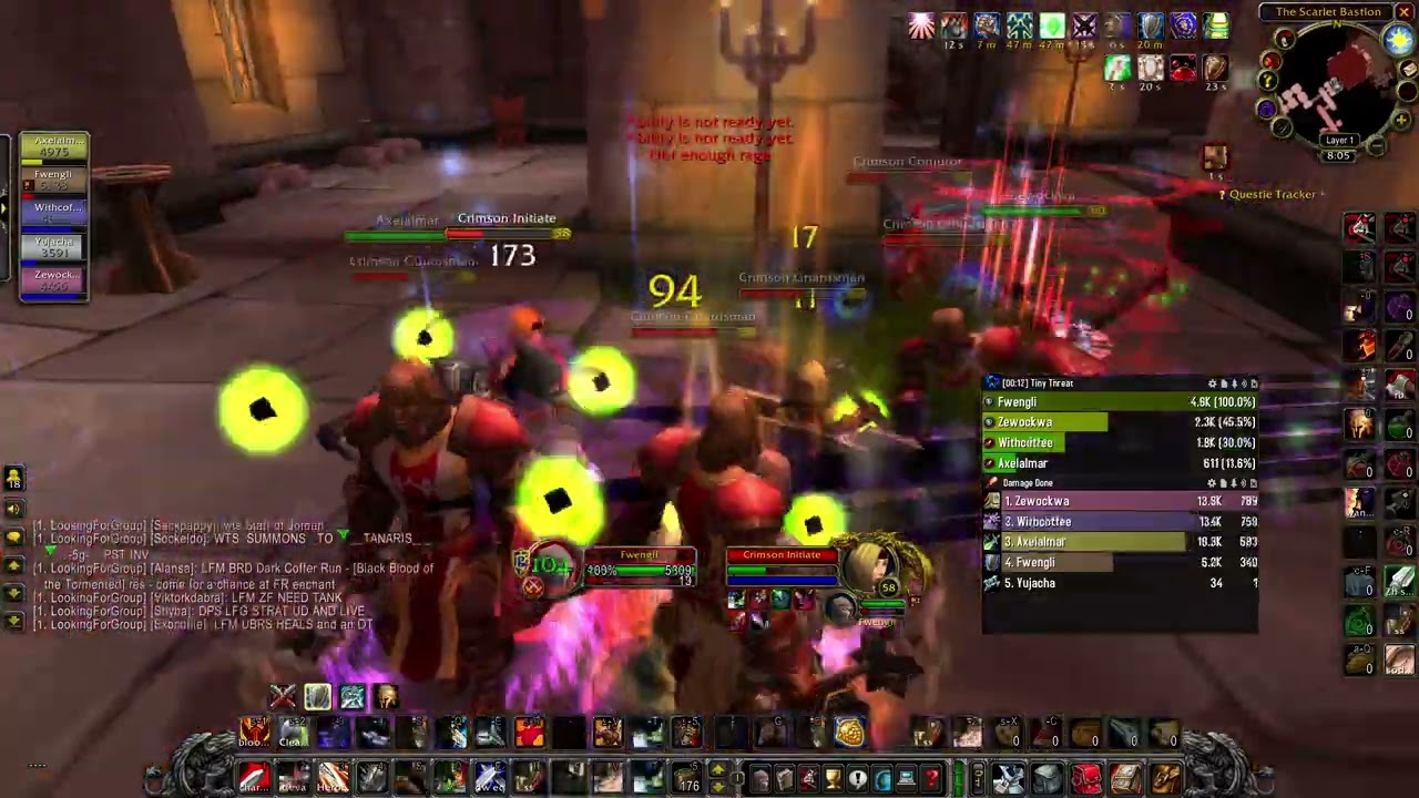 WoW Classic SoD level 60 protection warrior pve Live Stratholme
