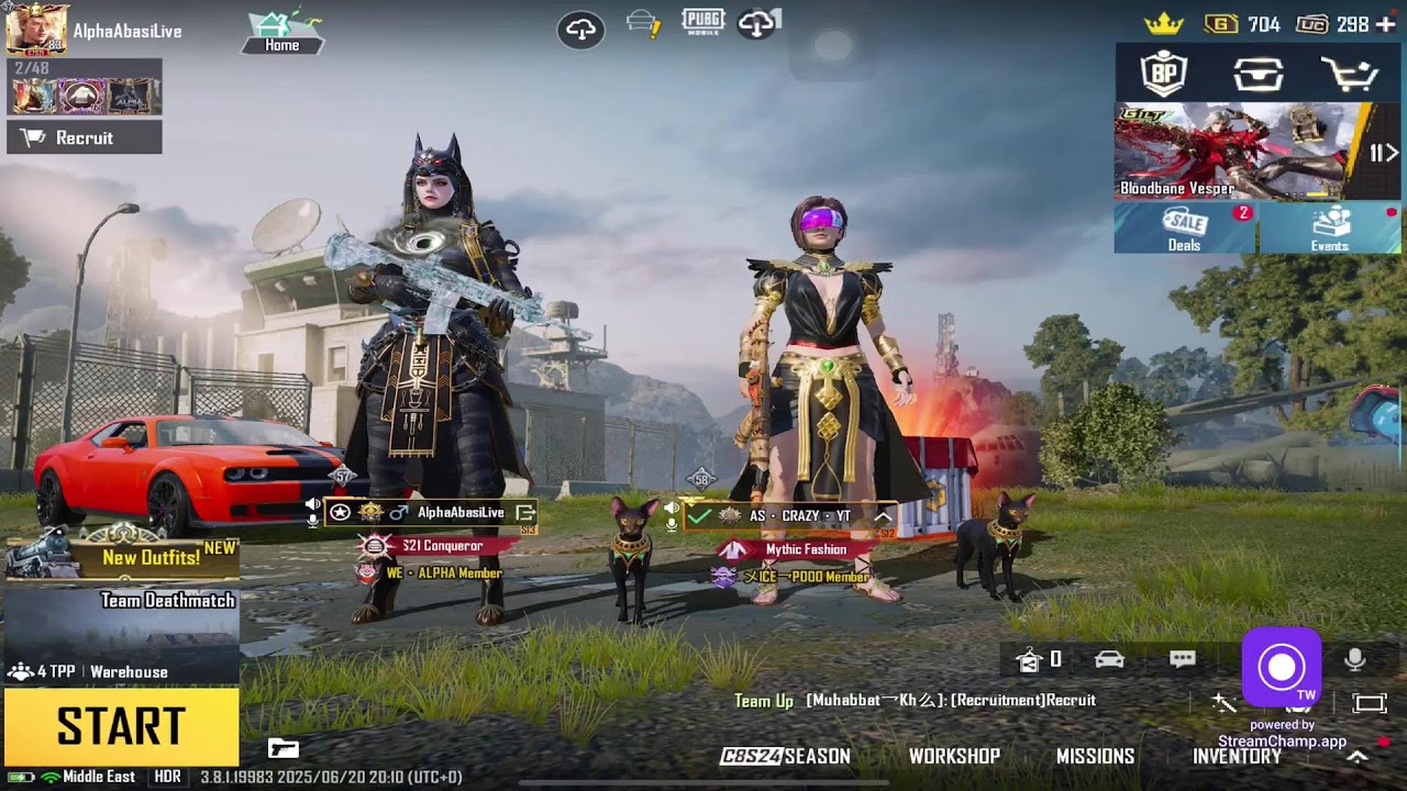 NEW UPDATE 3.8(ATTACK ON TITAN) PUBG MOBILE LIVE #pubgmlive #alphaabbasi