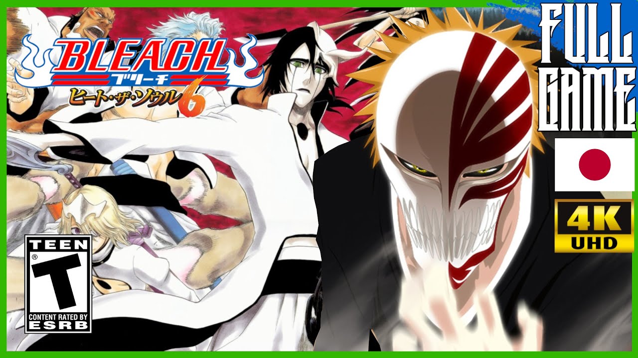 Bleach: Heat the Soul 6 (BLEACH：ヒート・ザ・ソウル6) | Story Mode Gameplay Walkthrough [PSP - 4K]