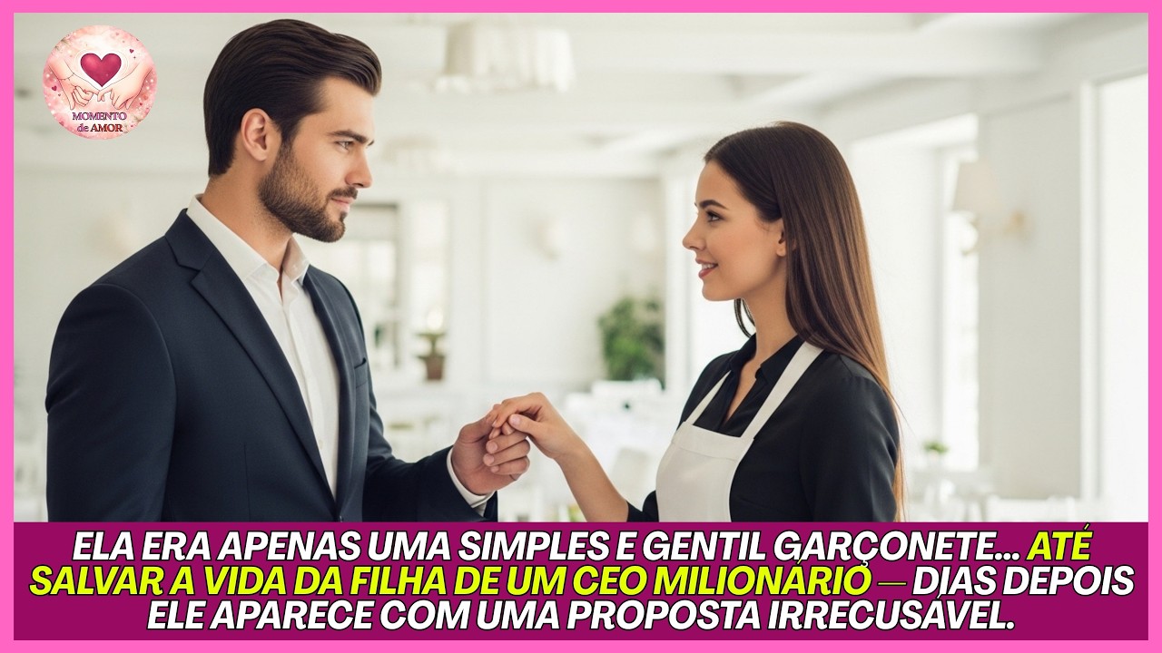 GARÇONETE DESAJEITADA SALVA A FILHA DE UM CEO MILIONÁRIO… E ELE FAZ UMA PROPOSTA IRRECUSÁVEL.