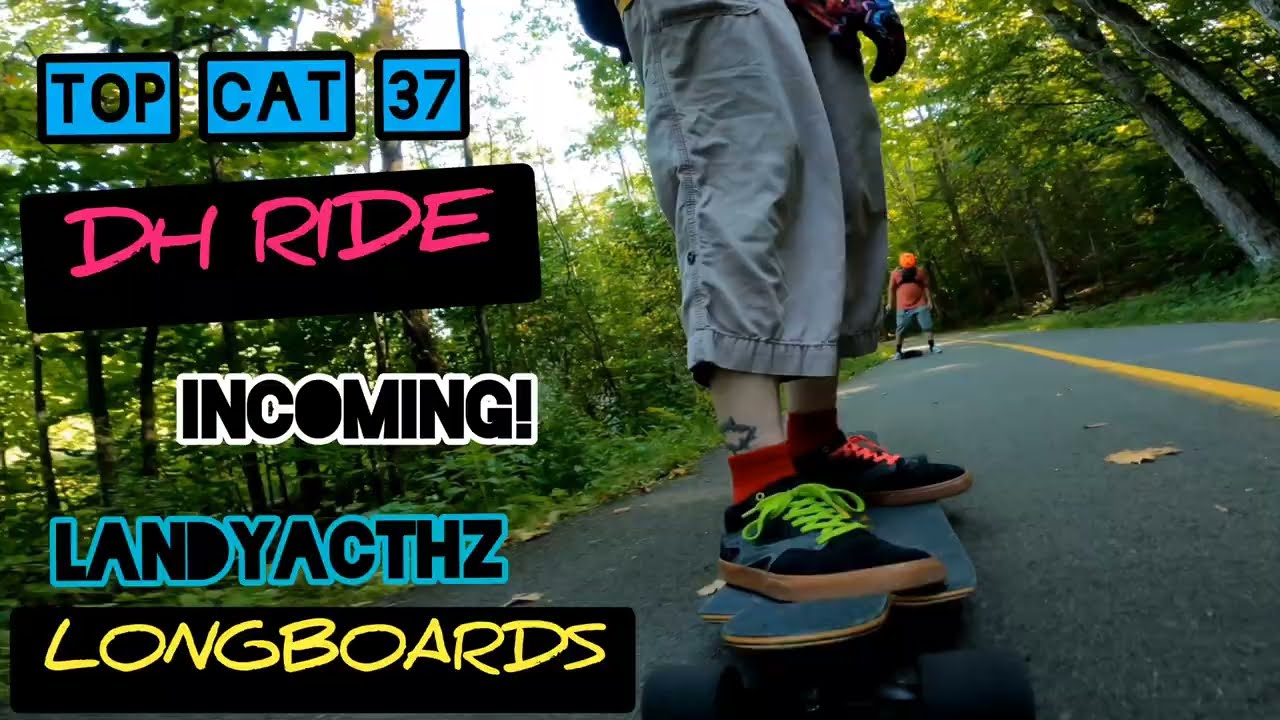 Top Cat 37 DH Ride! Send it! #landyachtz #longboardfreestyle #dh #sheshreds #topcat #skatergirl #qc