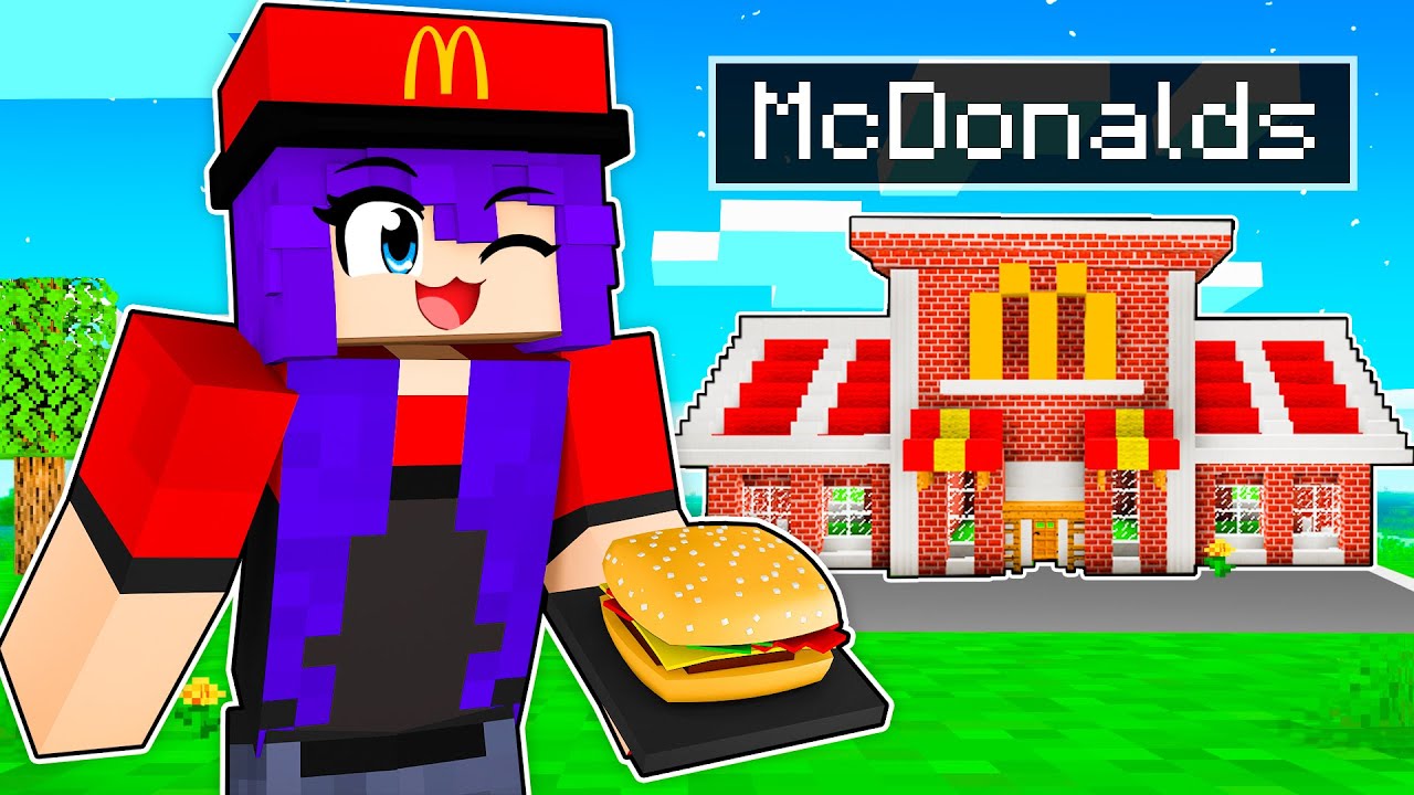 Working At MCDONALDS In Minecraft