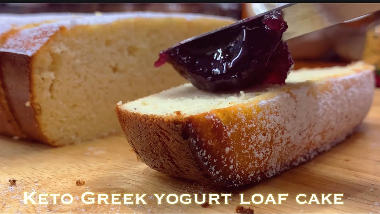 KETO GREEK YOGURT LOAF CAKE USING COCONUT FLOUR
