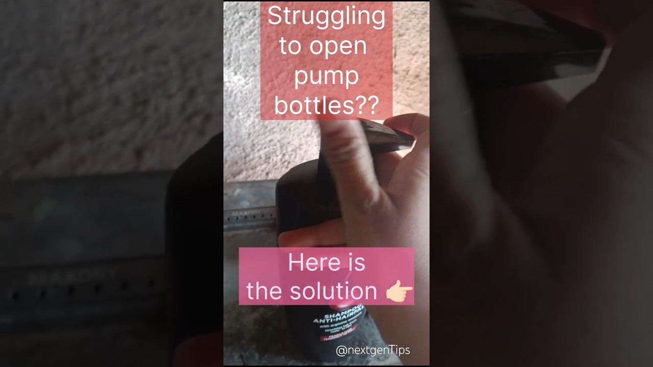 How to Open L'Or&eacute;al 1L Shampoo Pump Bottle Easily! | Quick & Easy Guide #new #viralshorts