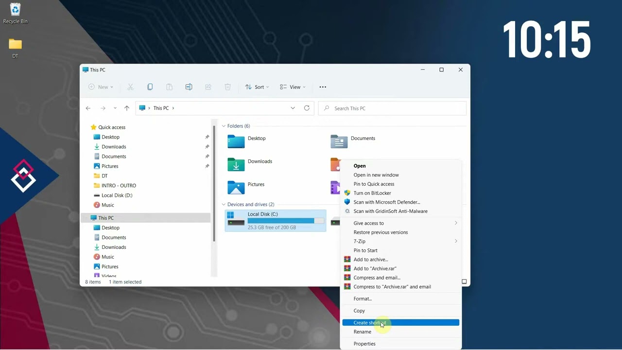 How to Mount Hard Drive Icons on the Desktop in Windows 11⧸10 PCs #000