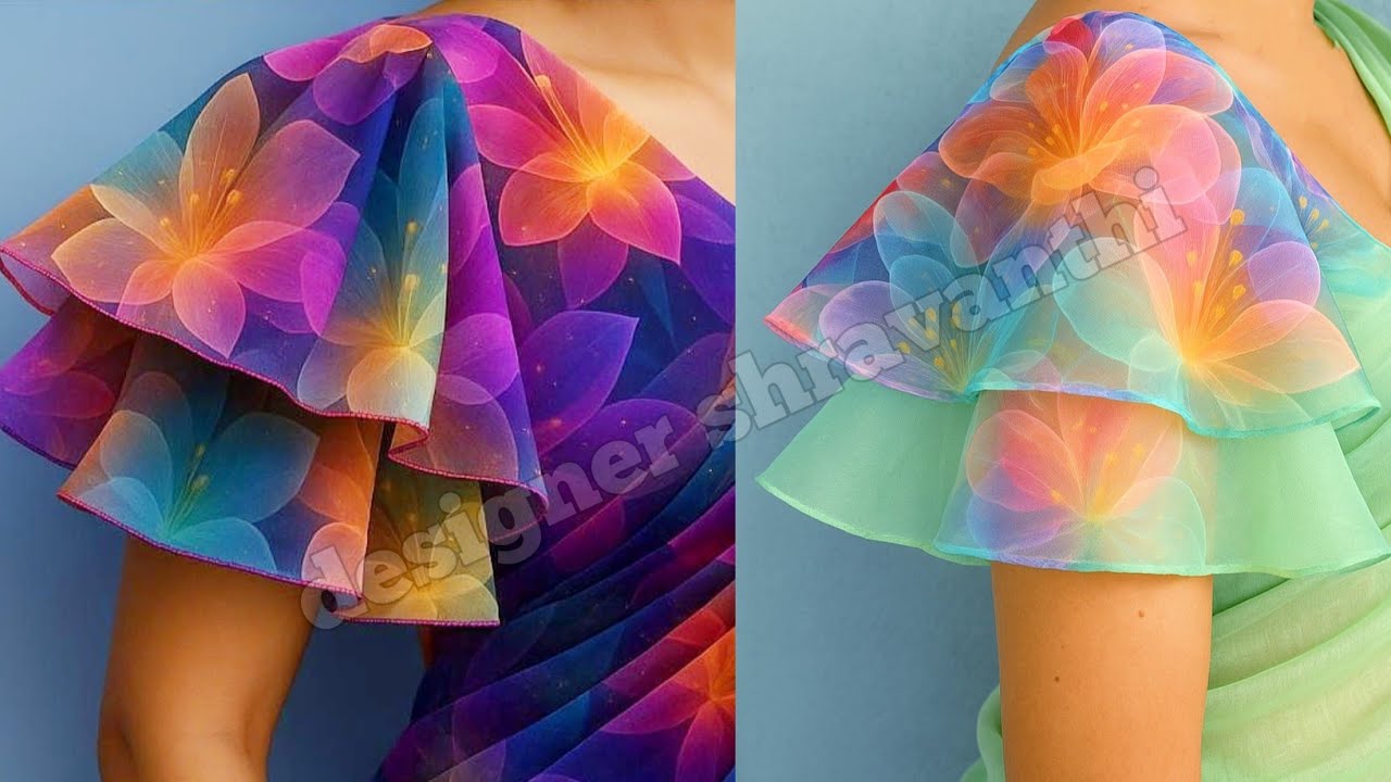 Simple Model Layer Sleeves Design Cutting And Stitching | Blouse Latest Model Blouse Sleeves |