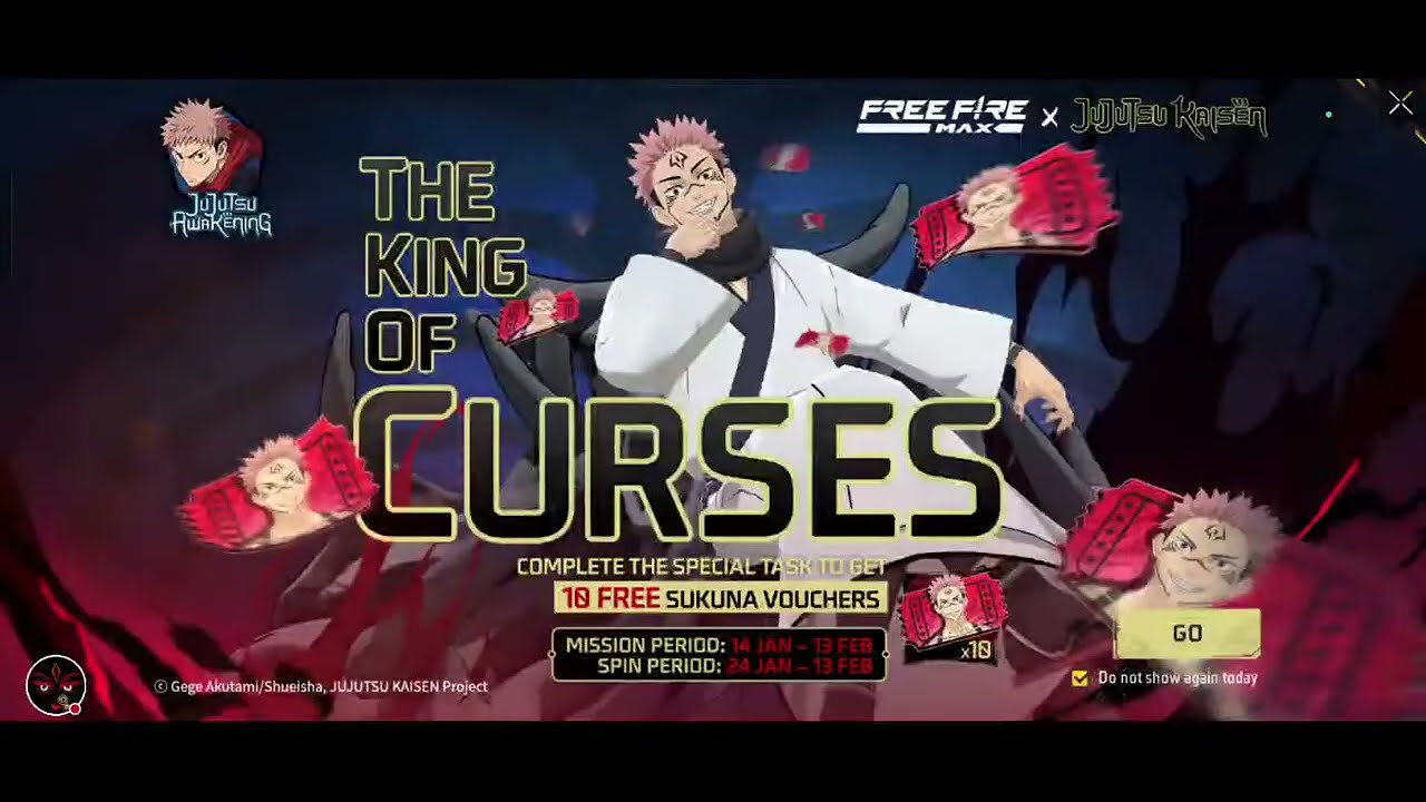The King Of Curses in Free Fire Max Battalgrud Gameplay With Dark Gaming 