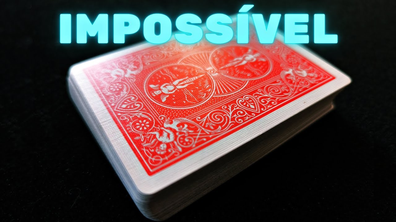 Mágica Com Baralho IMPOSSÍVEL!!! Tutorial Completo.