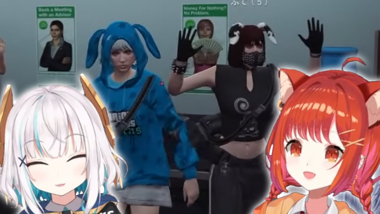 Ars Almal and Ratna Petit Commit Crimes Together in NijiGTA (ENG SUBS)