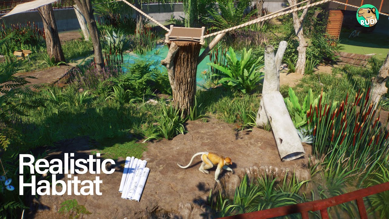 Ultra Realistic Proboscis Monkey Habitat - Planet Zoo Speedbuild 🐒