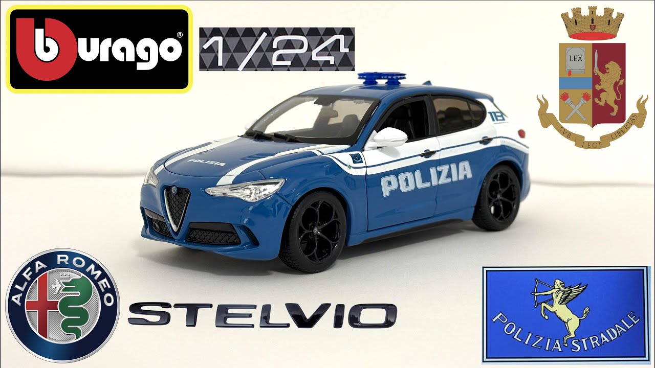Bburago 1:24 Alfa Romeo Stelvio Polizia di Stato