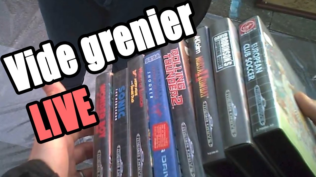 VIDE GRENIER LIVE : DREAMCAST et MEGADRIVE !