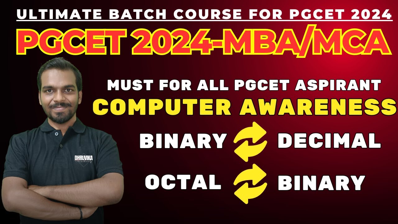 PGCET 2024 | Computer Awareness MCQ's for PGCET MBA/MCA