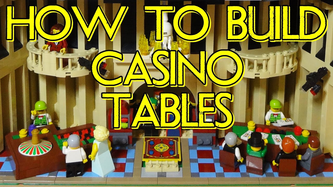 How To Build Lego Casino Poker & Roulette Tables