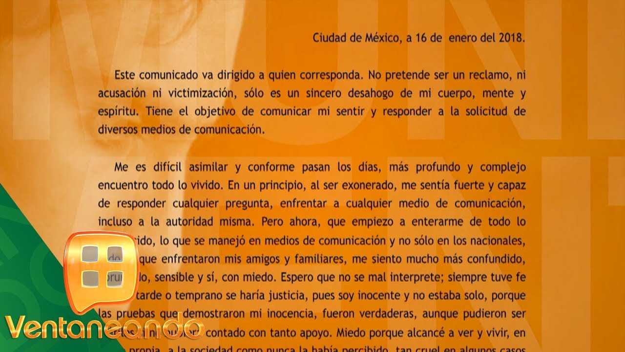 Axel Arenas emite comunicado en el que relata su caso | Ventaneando