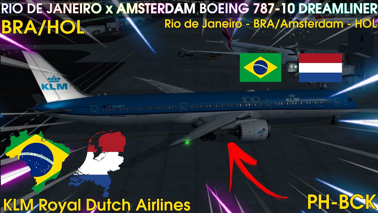 [AEROFLY FS 2023] VIAGEM LONGA DO RIO DE JANEIRO (GIG) x AMSTERDÃ (AMS) COM O BOEING 787-10 DA KLM