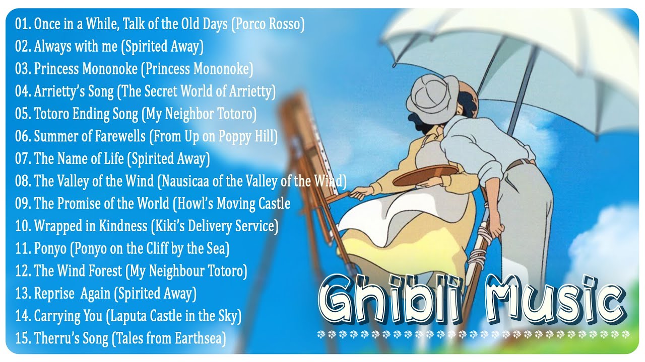 [Ghibli Piano Collection] Relaxing Piano Music 🍘 Studying, Coffee, Reading, Healing 🥠 Ghibli Music