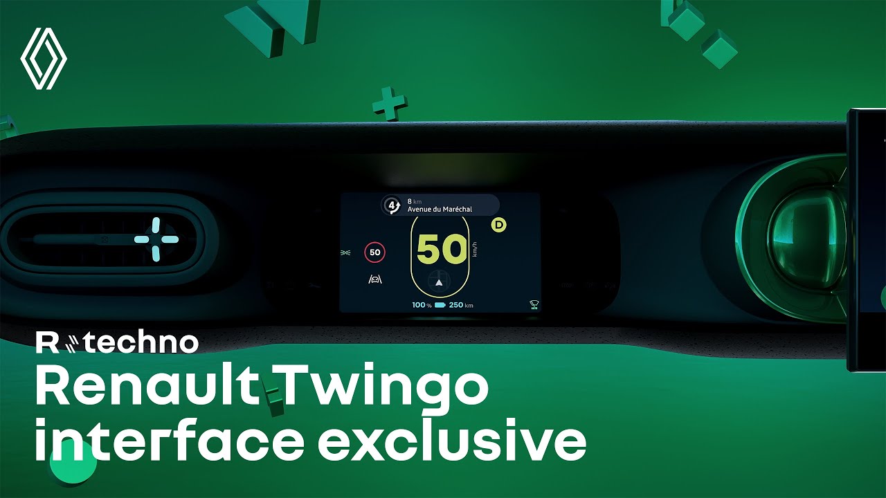 nouvelle interface exclusive à bord de #Renault #Twingo #ETech #électrique