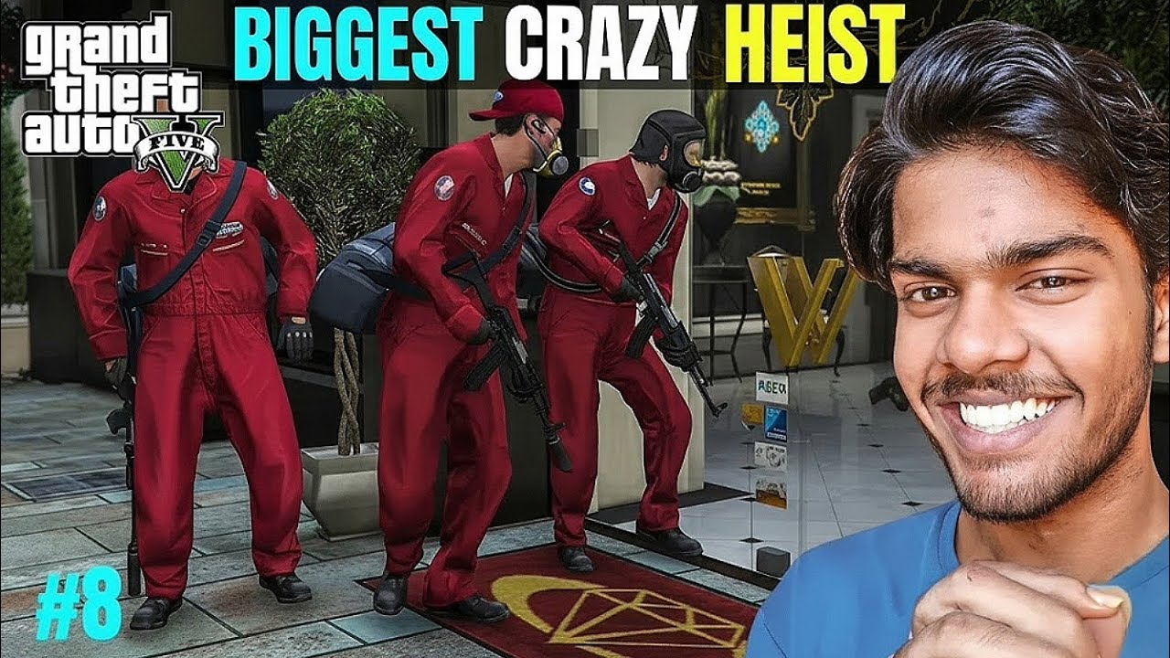 BIGGEST CRAZY HEIST IN GTA 5 GAMEPLAY #8