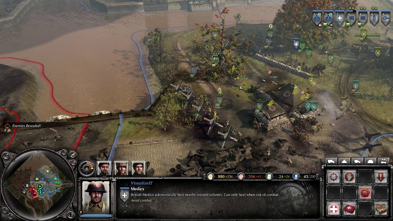 Sneaky AI - PvE 4 vs 4 (Expert) - 8_p The Scheldt - CoH2