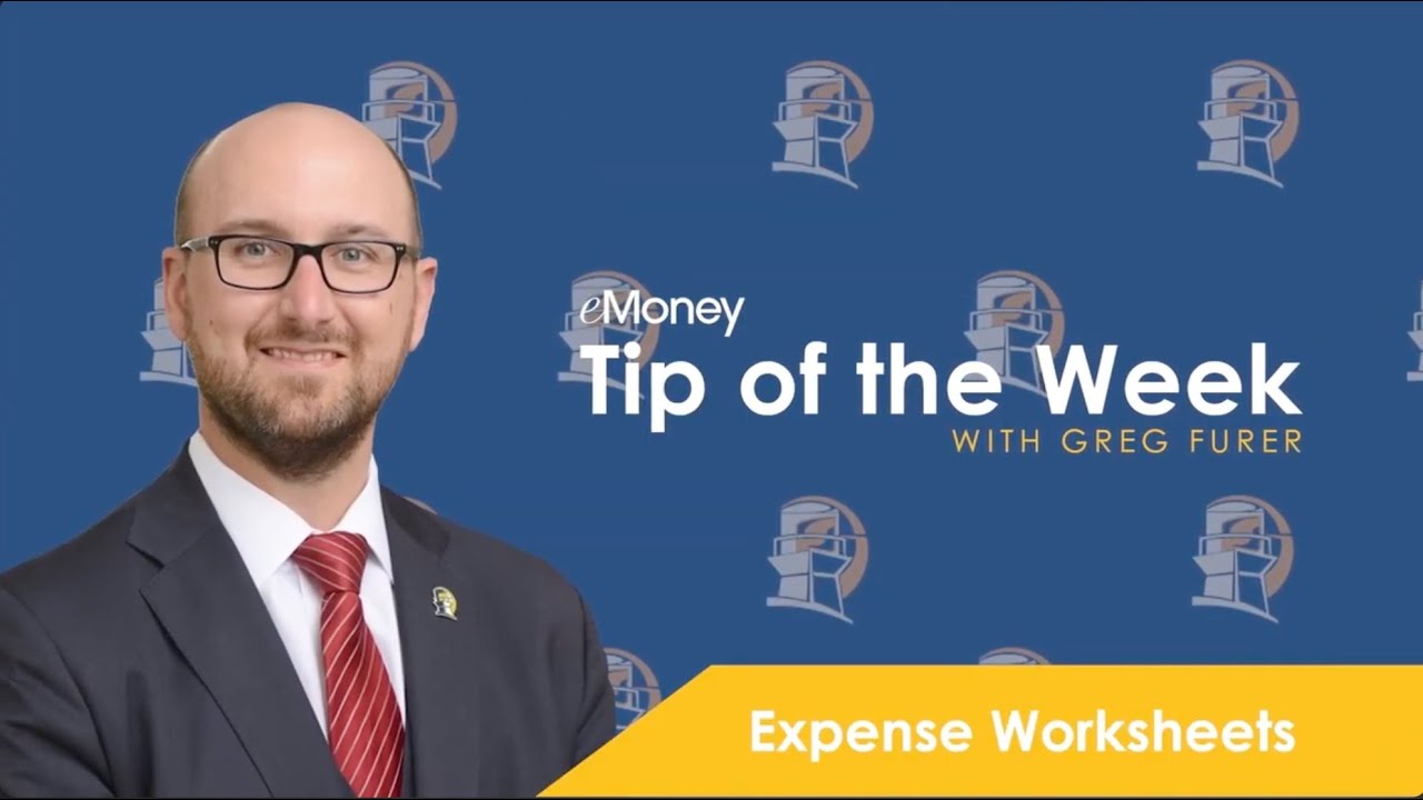 eMoney Tip of the Week #1 Expense Worksheet