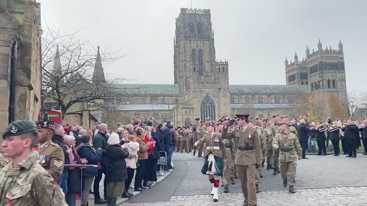 Durham Cathedral Remembrance Parade 13th Nov 2022