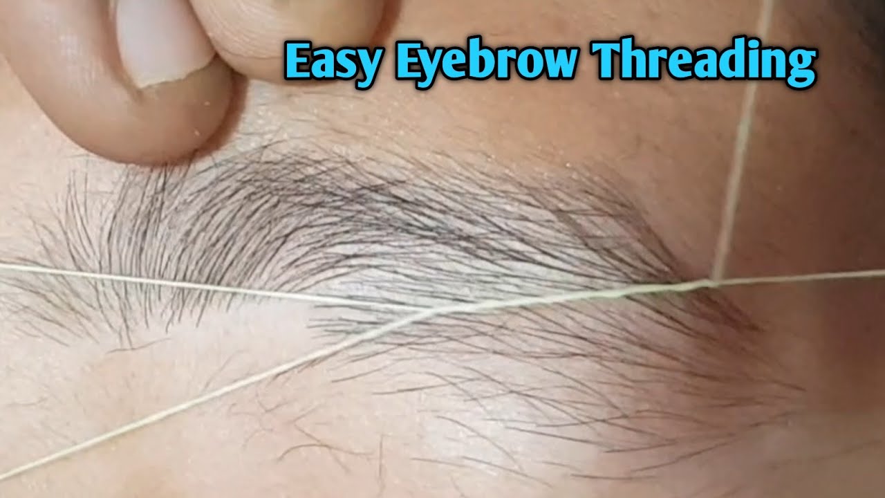Easy eyebrow threading