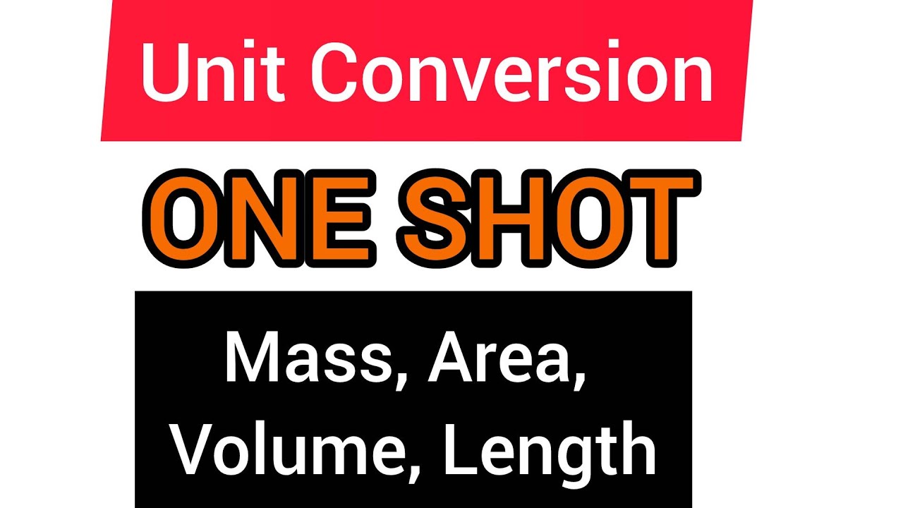 Unit Conversion_ One Shot (Length, Area, Volume & Mass