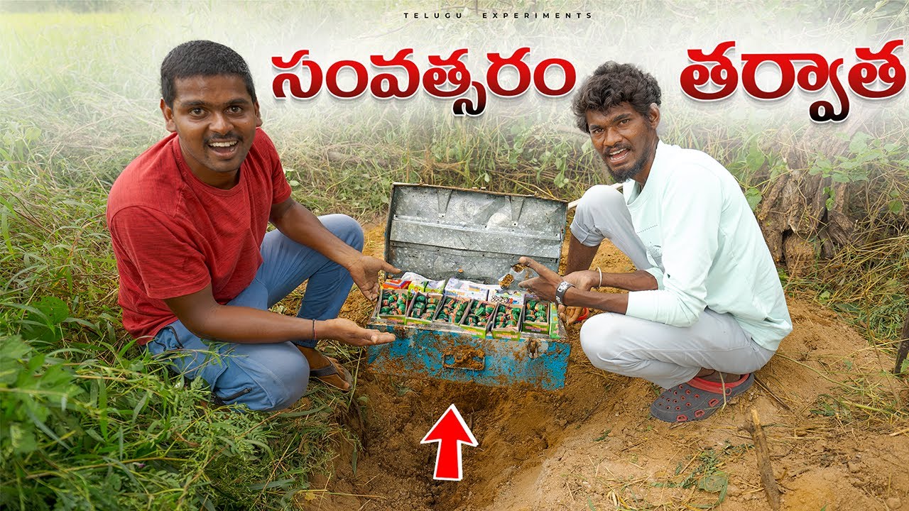 Underground Diwali Crackers After 1 Year 😲😲 ఇలా అవుతుంది అని  అనుకోలేదు...🔥🔥 Telugu Experiments