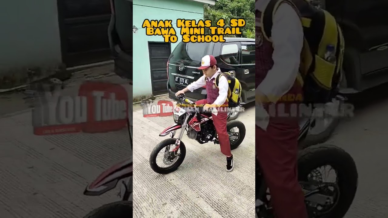 Perdana !!! Sekolah Bawa Mini Trail 4T 110cc Matic.