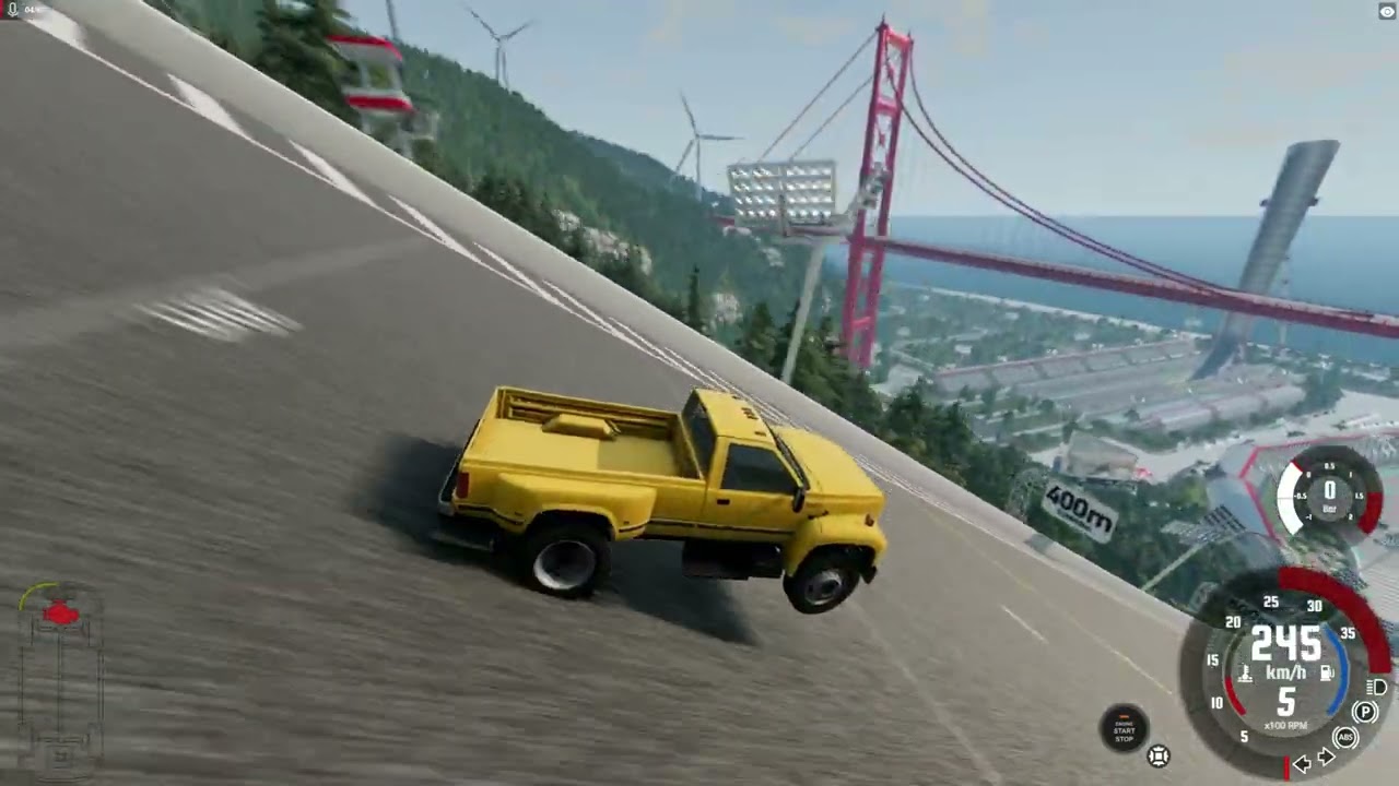 Welcher Truck überlebt die XXL SPRUNGSCHANZE in#beamng #fyp #gaming