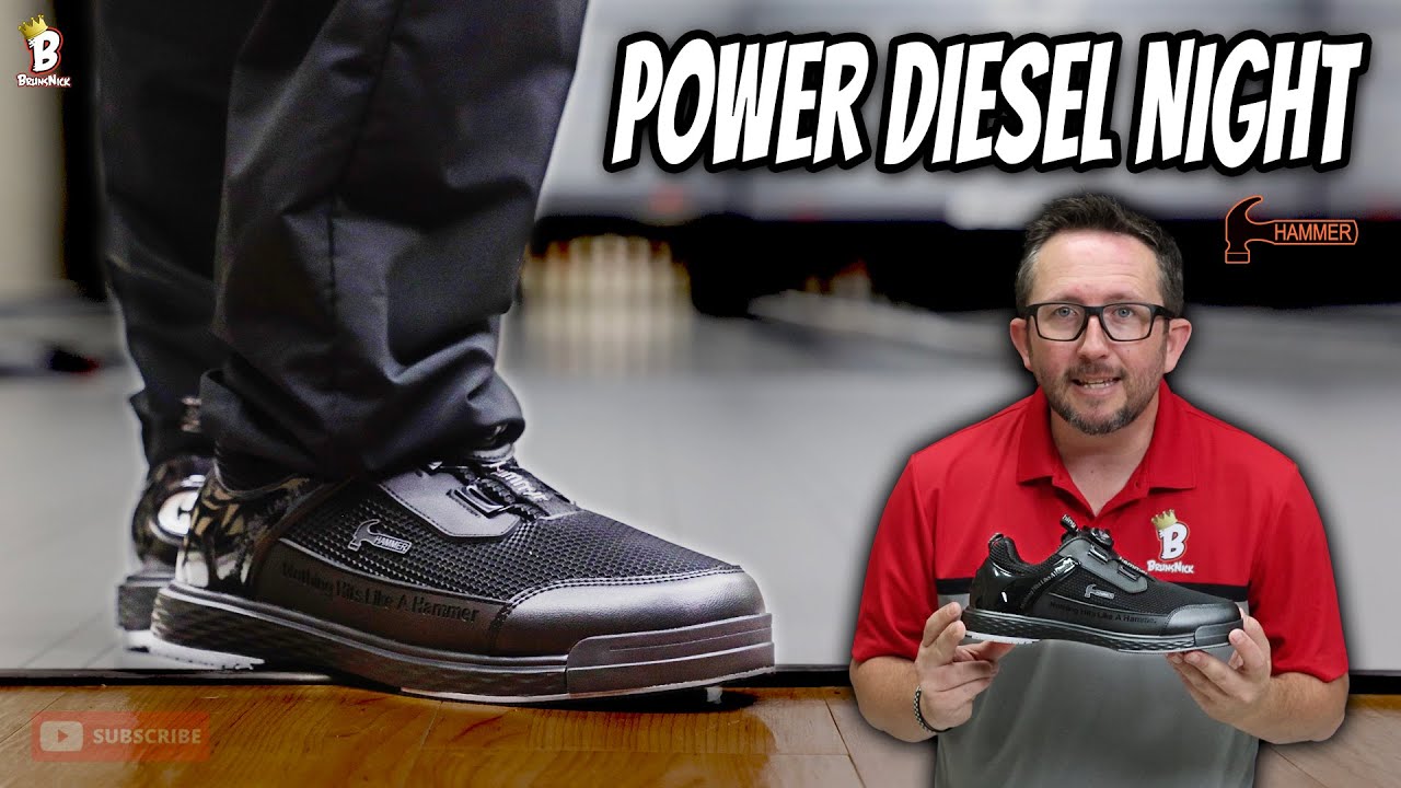 Кроссовки для боулинга HAMMER POWER DIESEL NIGHT | Распаковка + настройка + игра на дорожке