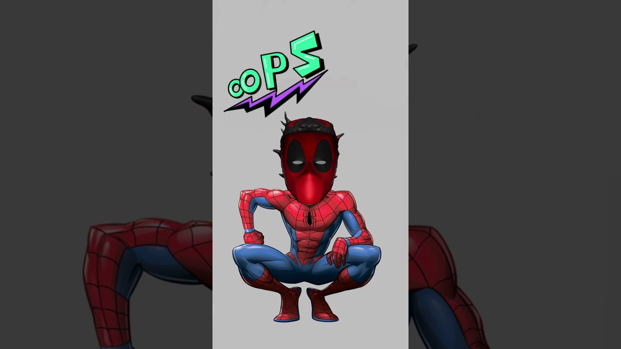 Spider man Wrong Head | Match the Head | Learn colors for kids #shorts