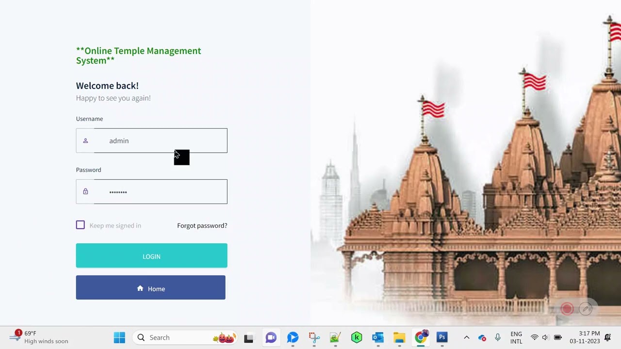 Online Temple Management Software