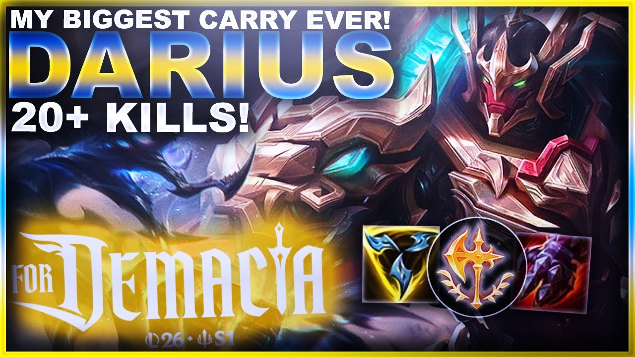 THE BIGGEST SOLO CARRY I'VE EVER DONE!?! DARIUS! | League of Legends