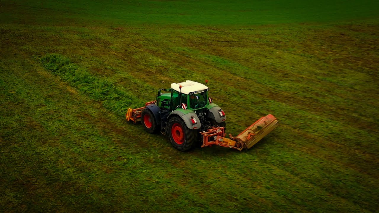Zwischenfrucht Mulchen - Fendt 826 Vario & Dücker Mulcher