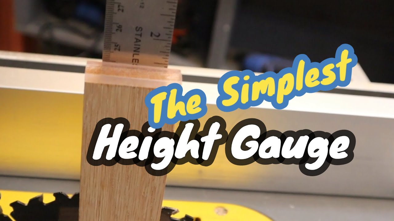 HEIGHT GAUGE for router and table saw   Fast, Simple and Accurate  | Woodworking | Calgary