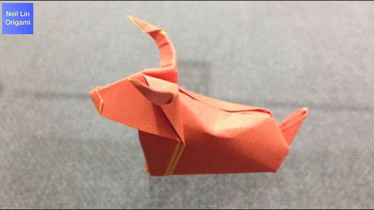 Оригами бык / Как сделать быка из бумаги