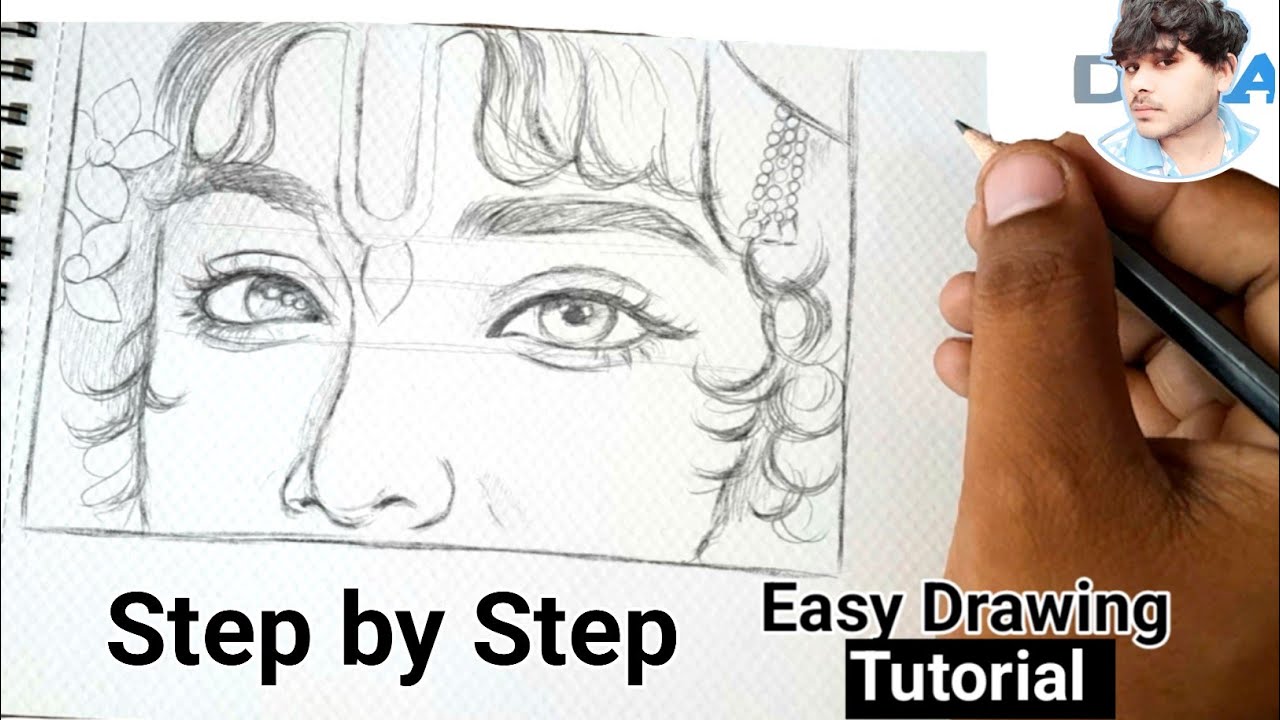 Krishna Eyes  Drawing | How to draw Krishna |zishi arts