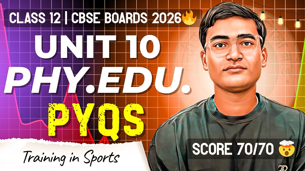 Training in Sports Class 12 PYQ | Chapter 10 Physical Education Class 12 | 2026 Boards 🔥